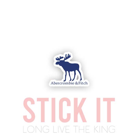 

Stiker Abercrombie and Fitch sablon setrika DTF kaos baju sticker fashion 1