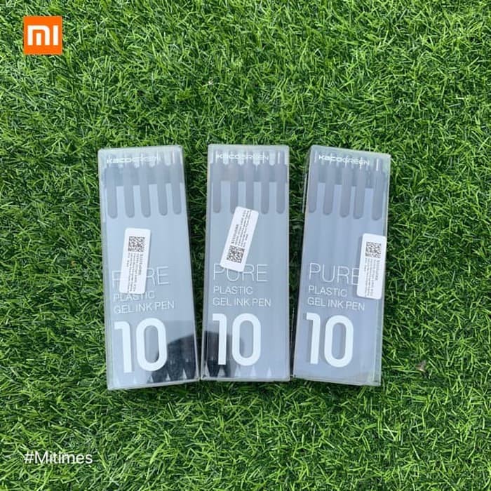 

Terlaris Xiaomi Mijia Kacogreen Signing Gel Ink Pen Pena Pulpen Hitam 10 PCS Elegan