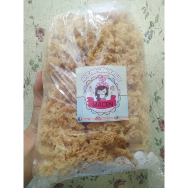 

Kremesan kriuk macen kemasan 1/2 kg 50000