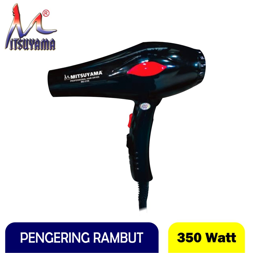 Hairdryer Mitsuyama MS-5108 / Pengering Rambut Hairdryer Mitsuyama Listrik / Pengering Rambut 2 Suhu