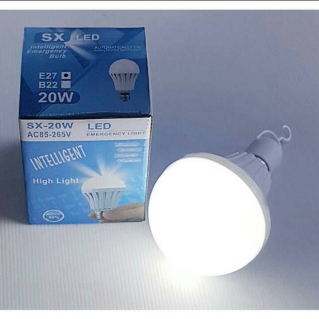 Lampu emergency 20 watt bohlam bolam