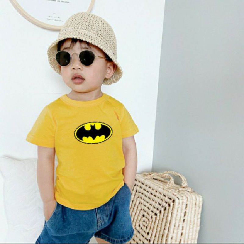 Kaos Oblong Anak Unisex Usia 2-10th Baju Oblong Anak Atasan Anak Cotton Combed