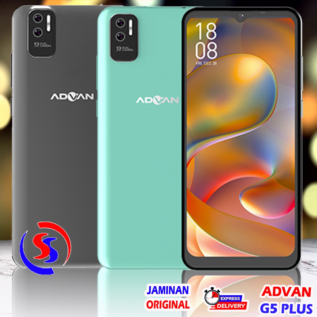 Advan G5 Plus 6.6 HD+ 2.5D Glass 3GB 32GB Octacore 1.6GHz Android 11 Garansi Resmi Bonus Kuota 408 GB