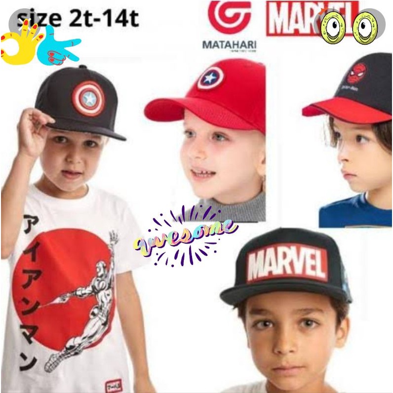 12.12 TERMURAH ON SALE TOPI ANAK MARVEL ORIGINAL_BRAND MATAHARI