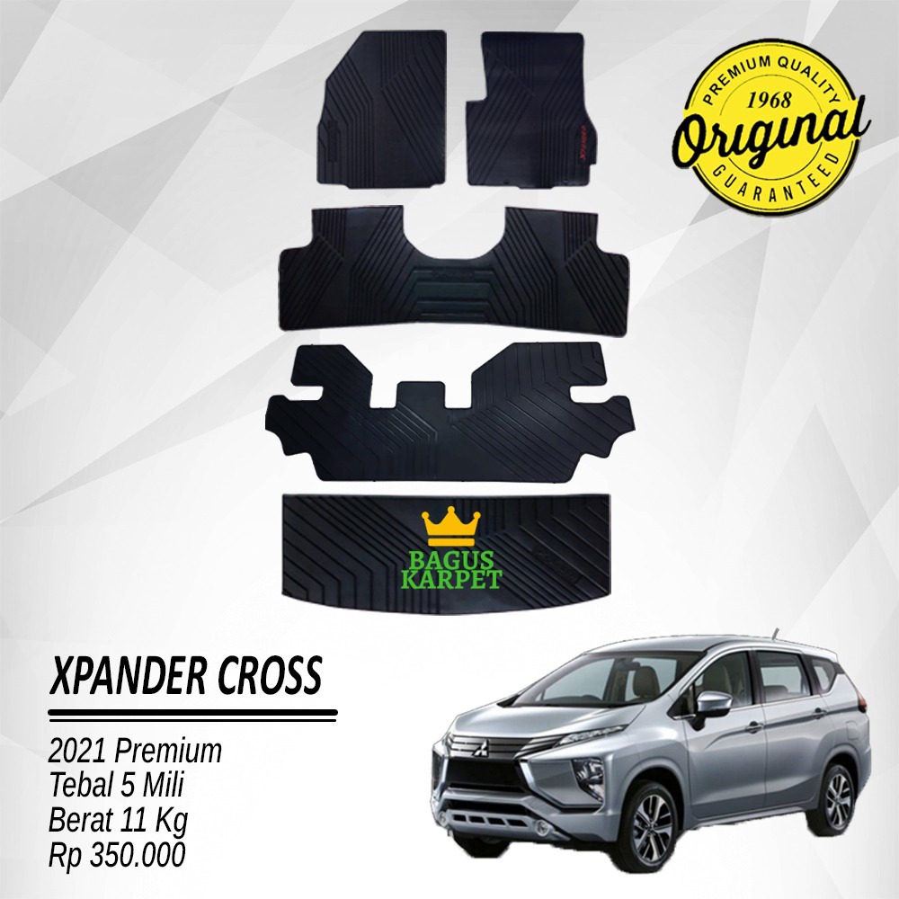 BagusKarpet - Karpet Mobil Karpet Karet Mobil Xpander Cross 2021 Black - Premium