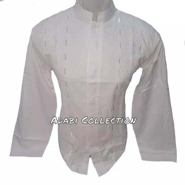 Baju koko Adabi tangan panjang senada 01