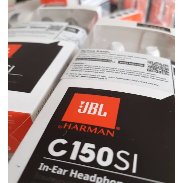 JBL C150SI In Ear Earphone Original Garansi Resmi IMS 1 Tahun