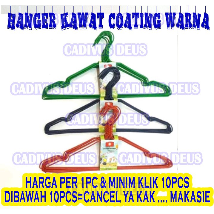 HANGER KAWAT COATING WARNA MURAH