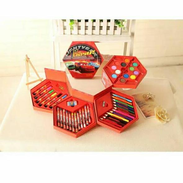 

waCSL ➴ CRAYON SET 46 IN 1 SEGI ENAM 4 SUSUN KARAKTER KARTUN LENGKAP ➘➢ Pasti Murah