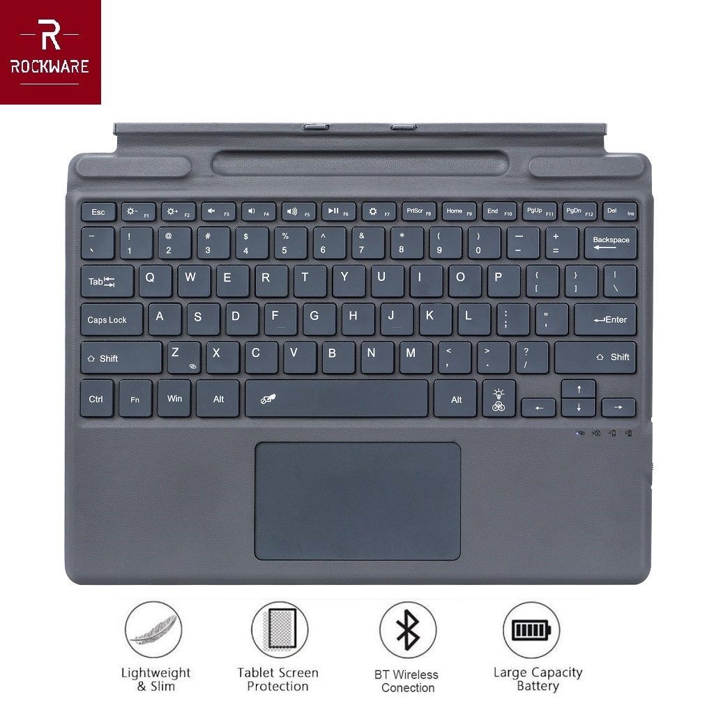 SF-2089D - Bluetooth Keyboard for Surface Pro 8 - X - Keyboard Magnetik Khusus untuk Microsoft Surface Pro 8 dan Surface X