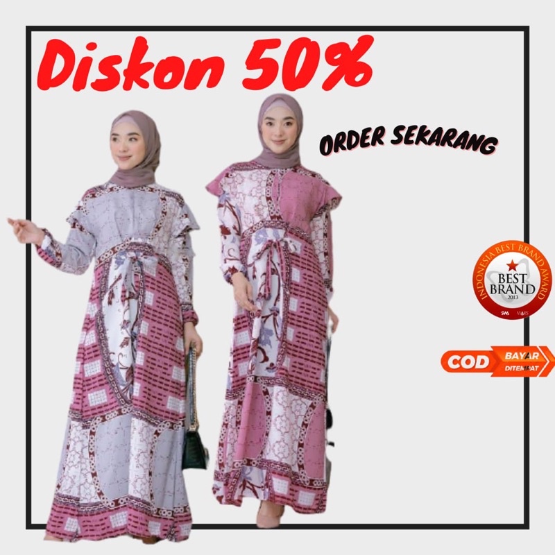 GAMIS WANITA DEWASA MODEL TERBARU BAJU LEBARAN 2022 JUMBO