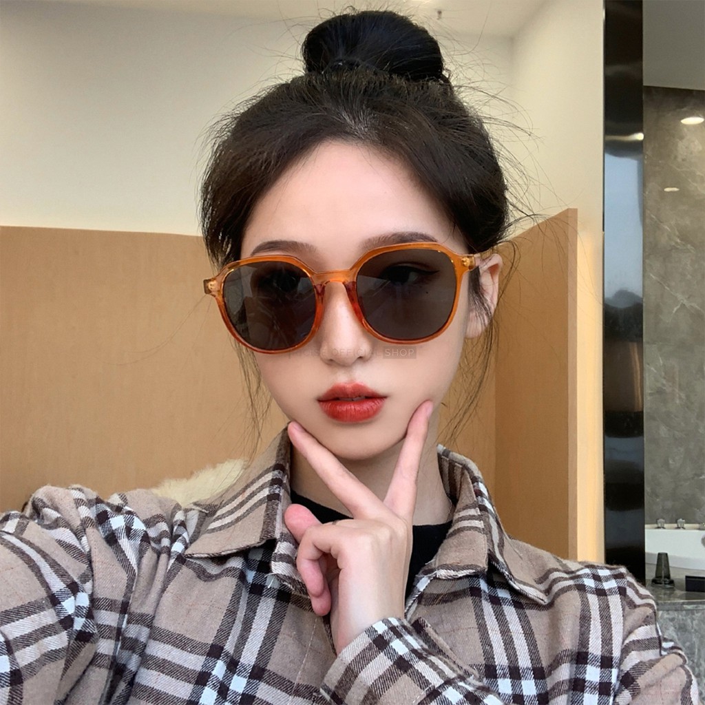 Kacamata Hitam Wanita Korean INS Fashion Oversized Square Sunglasses Gaya Retro - FK3015