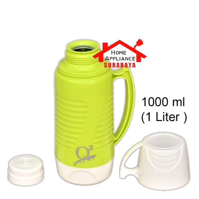 Thermos Termos Air Panas Dingin Vacuum Flask 1L 1 Liter Q2 8100 Q2-8100