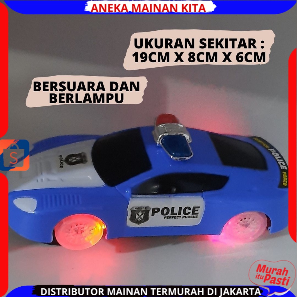 Mainan Anak Mobil Polisi Baterai Super Police Car Ada Musik Dan Lampu Murah SNI Terbaru