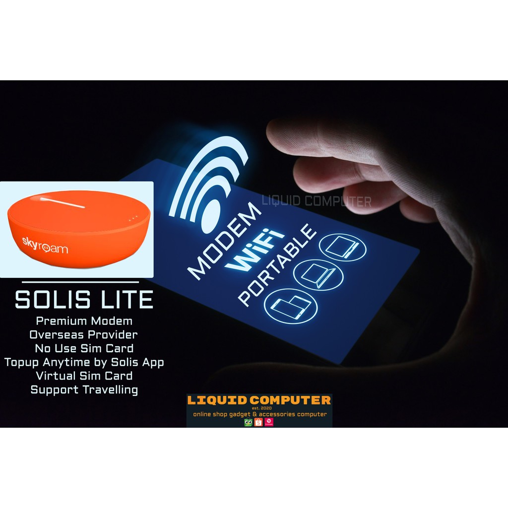 Modem Wifi Bestseller / Skyroam Solis Lite / Worldwide / Wifi / Mifi / Overseas / Wifi Premium / 4G 