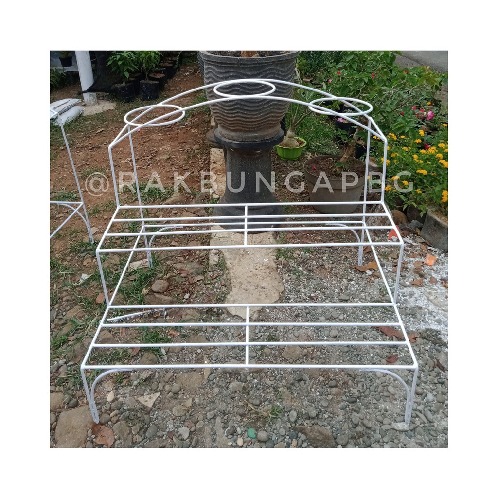 Rak Bunga Besi / Rak Bunga Besi Minimalis / Rak Bunga Susun 3