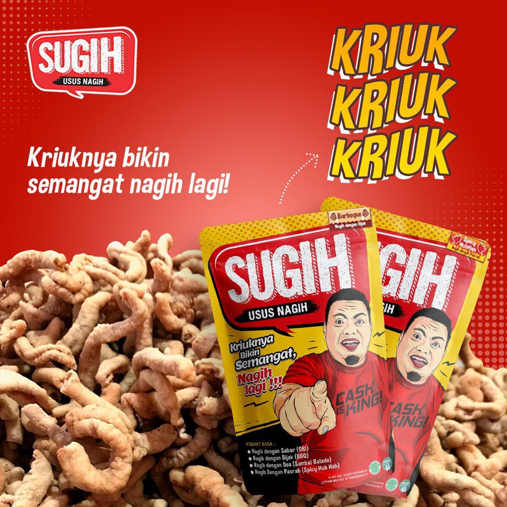 

Sugih Usus Nagih Keripik Usus