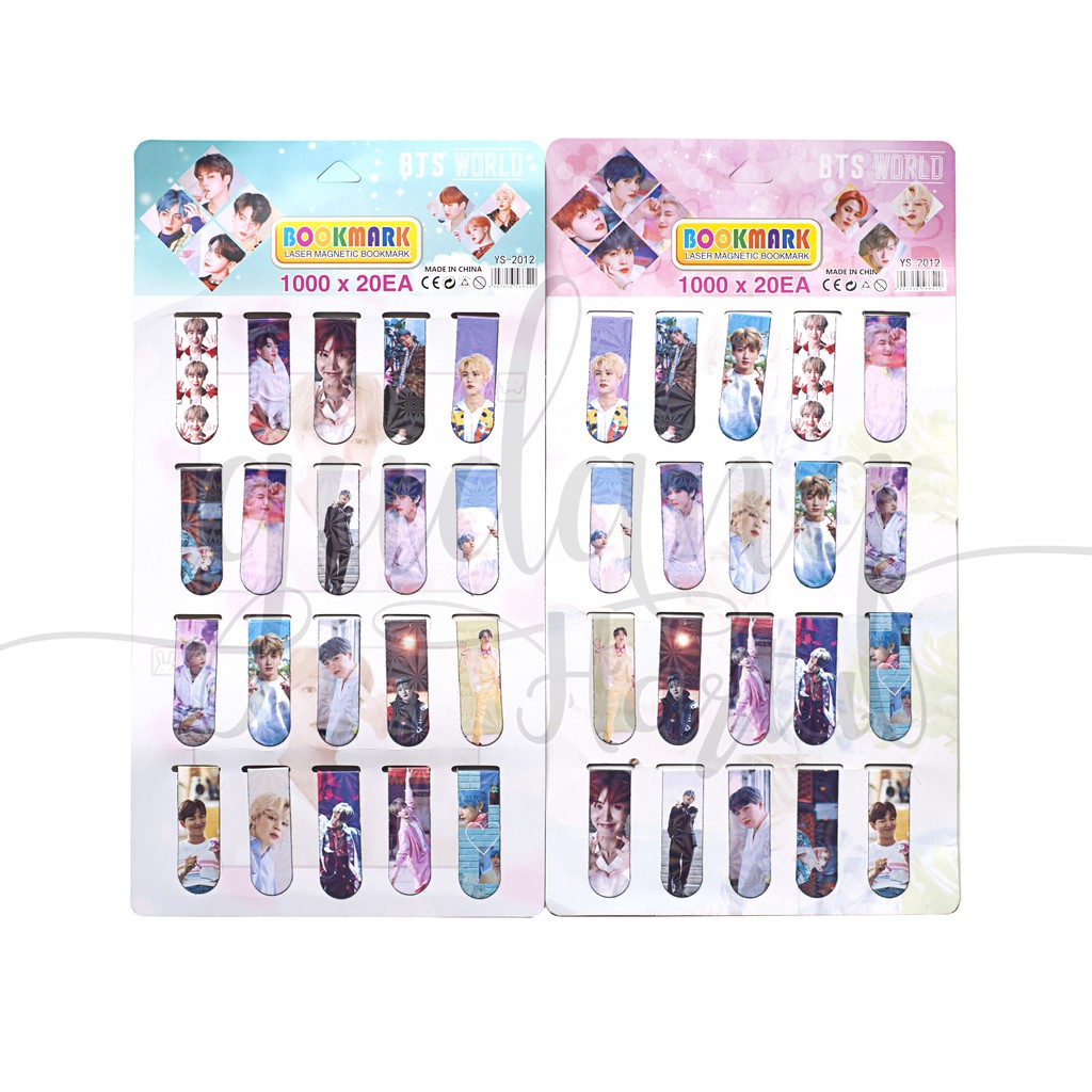 Bookmarks Magnet Boy Band Korea Ganteng ISI 20 Pembatas Buku Maskot GH 315002