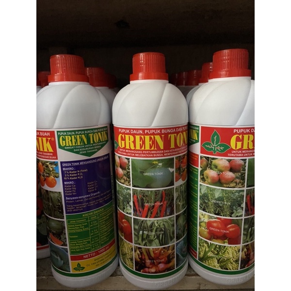 Jual Pupuk Cair Green Tonik Liter Pupuk Daun Pupuk Bunga Dan Pupuk Buah Shopee Indonesia