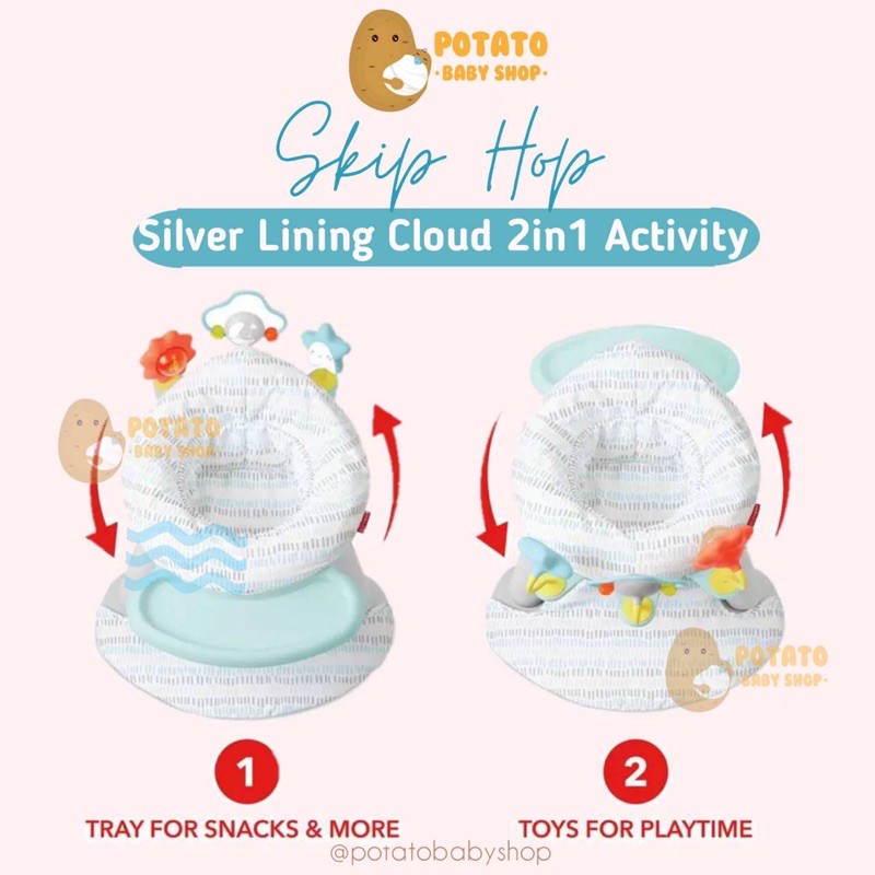 Skip Hop - Silver Lining Cloud 2in1 Activity Cloud / Kursi Bayi Skiphop