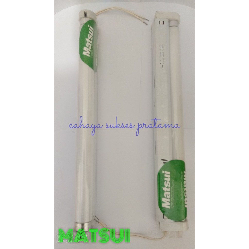 Kap Neon Set Lampu TL T8 10W Matsui