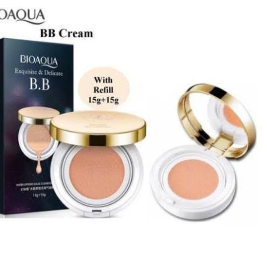 ☃ 100% ORI [+REFILL] BIOAQUA BB CUSHION EXQUISITE & DELICATE ✫