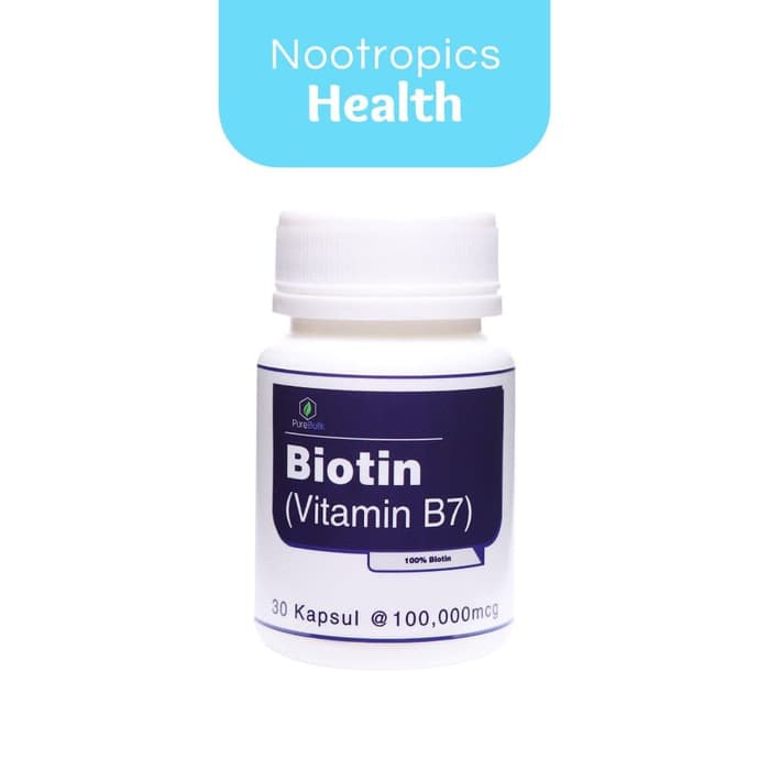Biotin 30 Kapsul 100 000 Mcg 10 Kali Lebih Kuat Made In Usa Shopee Indonesia