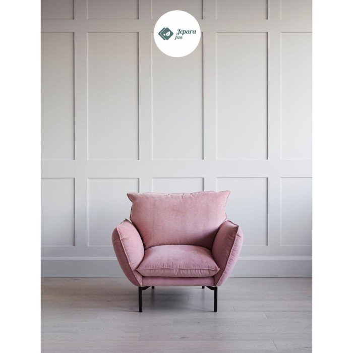 Sofa Single Minimalis Kaki Besi Didsbury Sofa CV Jeparafurn - Lc1