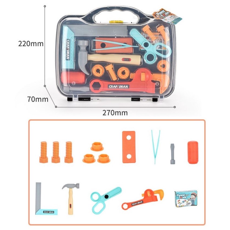 Mainan Anak Ez Tool Box Tools Set Mainan Edukasi Anak Tools Koper Mika Mainan Anak
