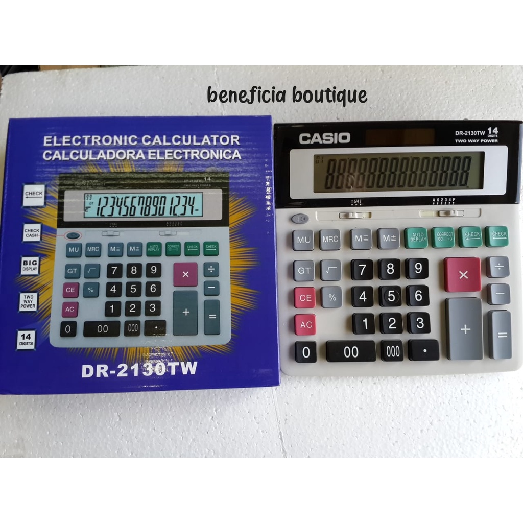 

KALKULATOR CASIO DR 2130 TW, 14 DIGIT