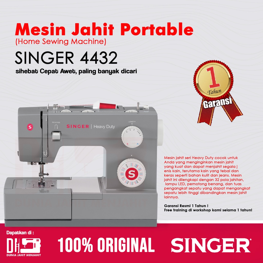 Mesin Jahit Singer 4432 Heavy Duty