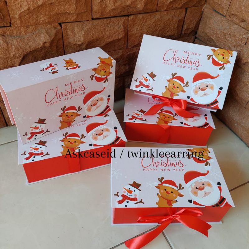 

Box Hampers Natal 24x15x8cm ready