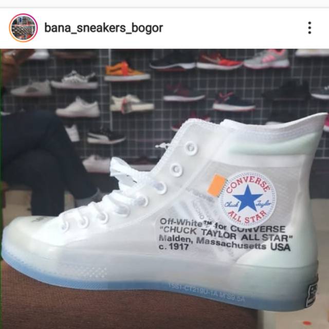 Converse vulcanized off white