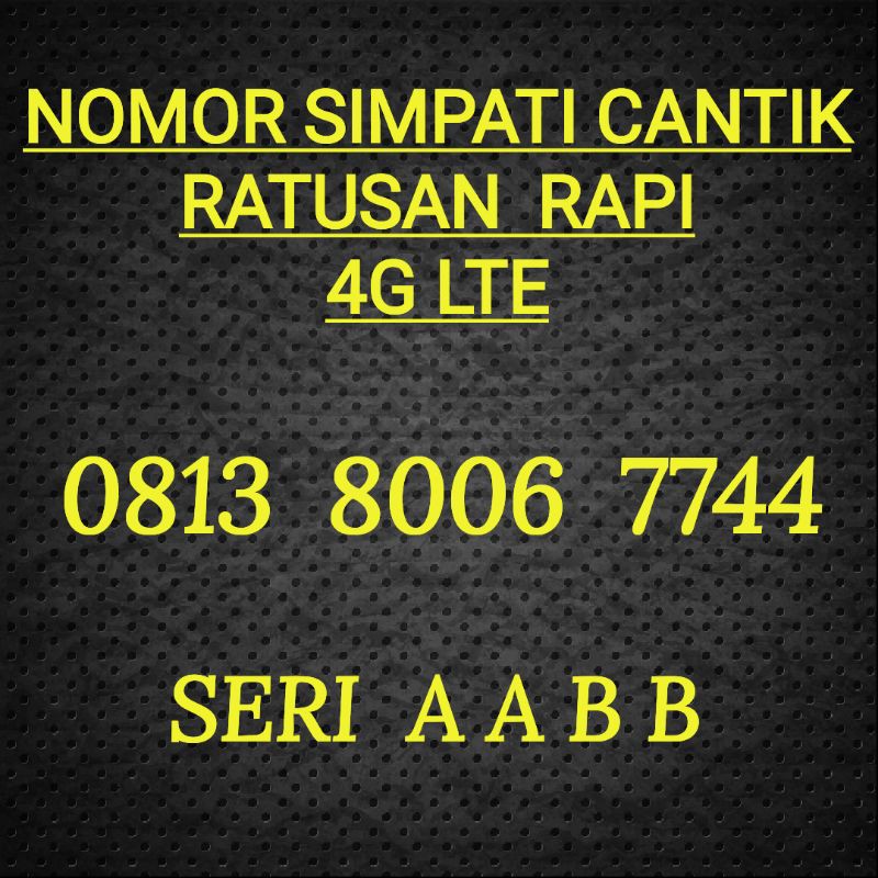 simpati cantik nomor cantik simpati cantik ratusan triple