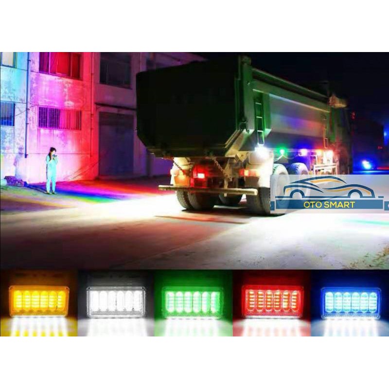 Lampu Samping Bak Truck 24 Volt dan 12 Volt Sein Nyala Running 40LED