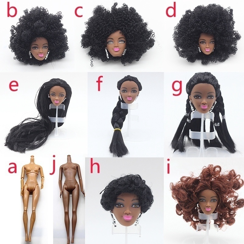 black barbie doll head