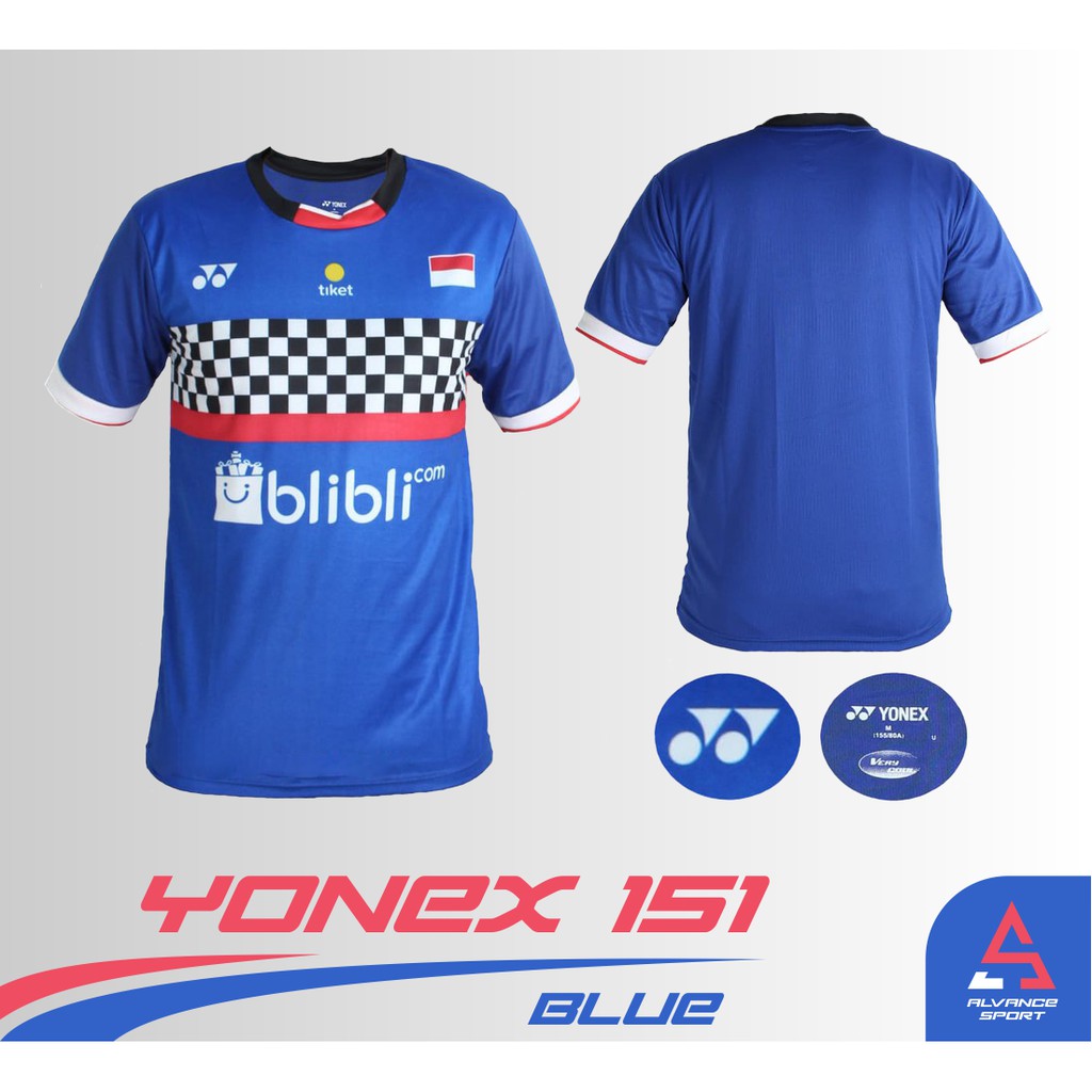 Jersey Bulutangkis / Badminton Yonex Y151 Biru | Shopee