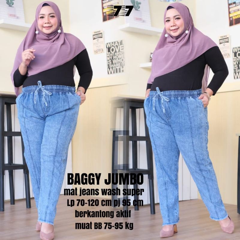 CELANA BAGGY JEANS JUMBO 2420