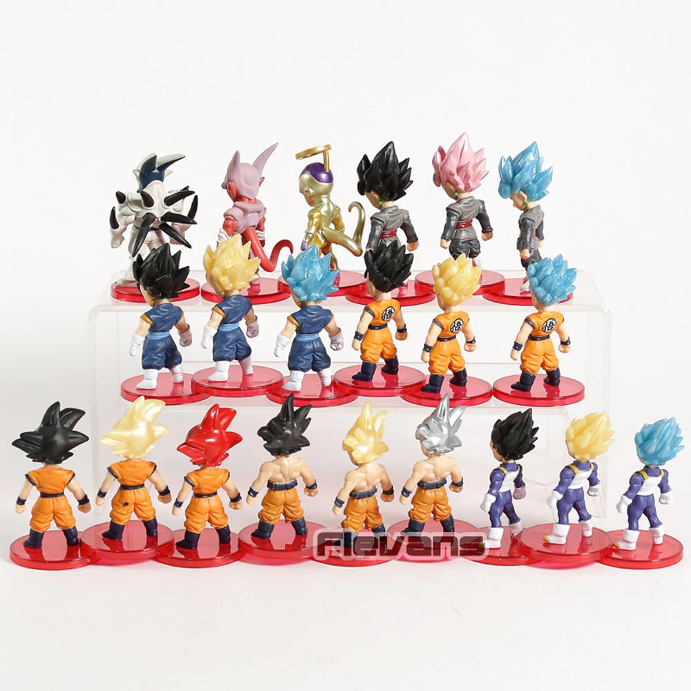 [Elegan] Dragon Ball 16pcs/ Koleksi lot Model Frieza Ultra Instinct Model Mainan Vegeta Super Saiyan Dewa