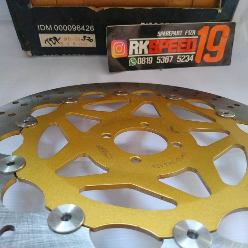 Disc floating PSM Racing 320mm cekung suzuki shogun smash satria thunder bukan daytona tdr