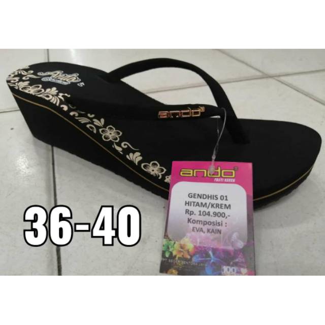 Wedges ando GENDIS/sandal ando cewek/ sandal ando dewasa