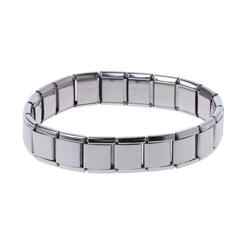 Siy Gelang Manset Elegan Novelty Gelang Stainless Steel Gelang Rantai Stretch