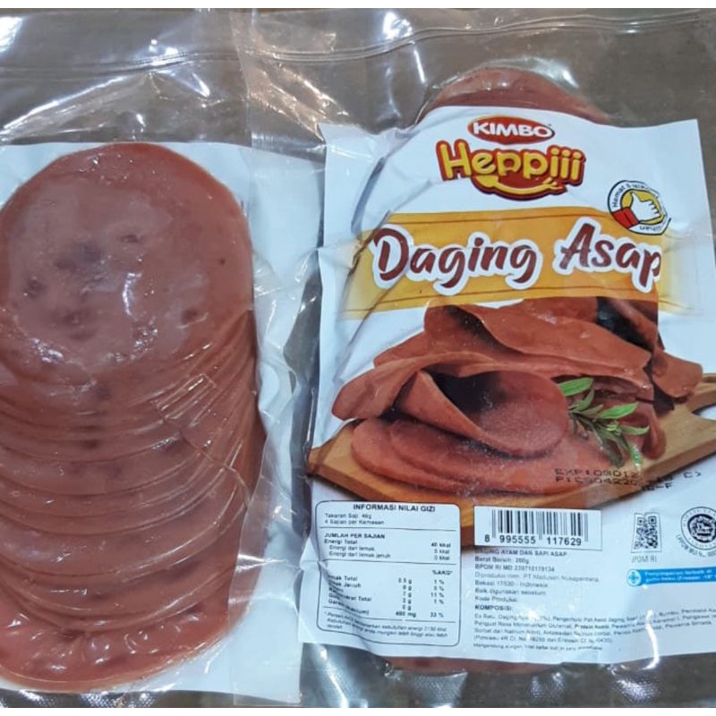 Kimbo Heppiii Daging Sapi Asap 200g