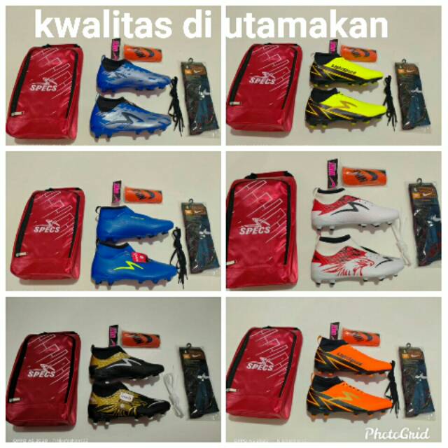 SEPATU BOLA specs peket hemat kwalitas dr tgn pertama
