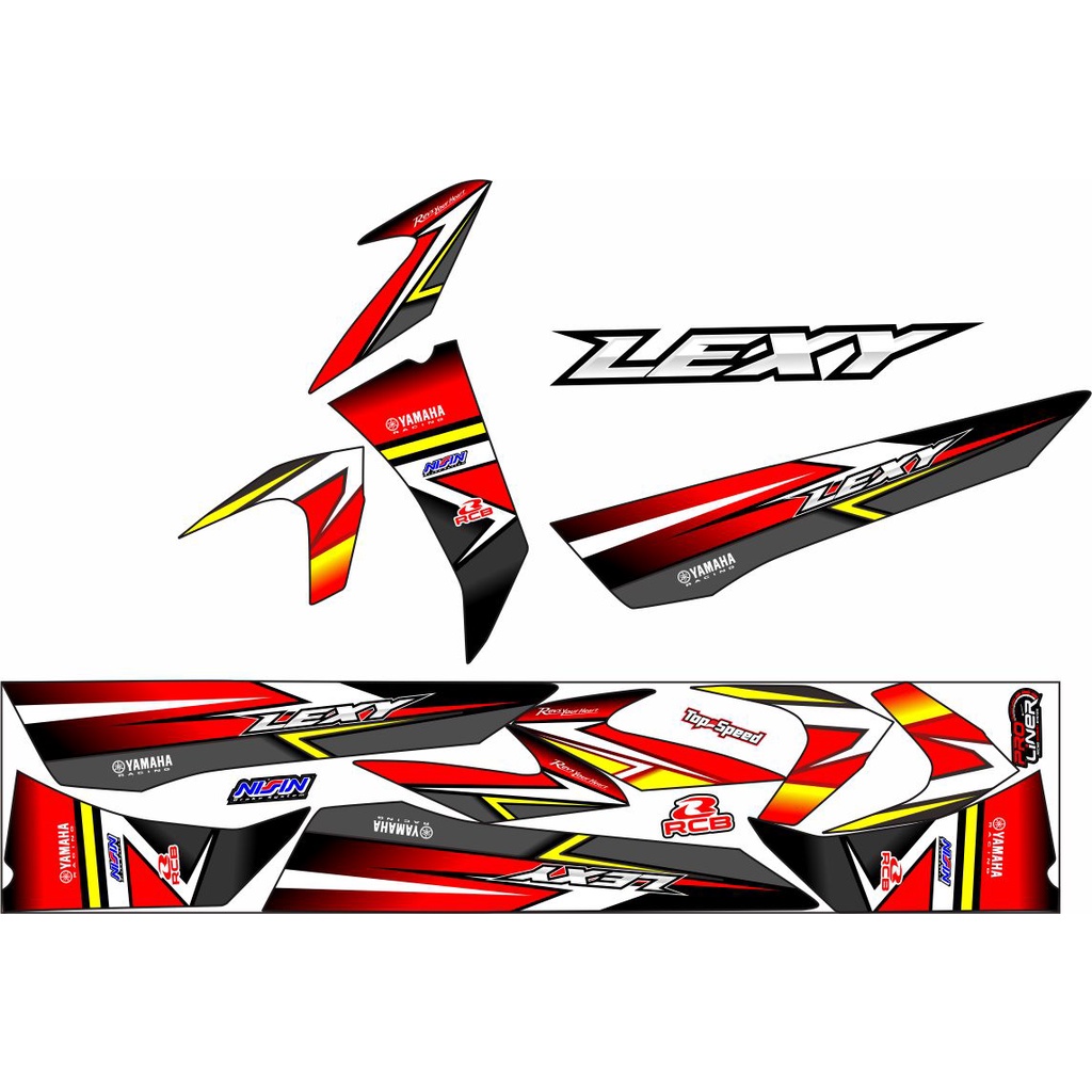 ALL DECAL Sticker Striping Variasi Lexi - Striping Motor Lexi / STRIPING VARIASI NEW LEXI STIKER