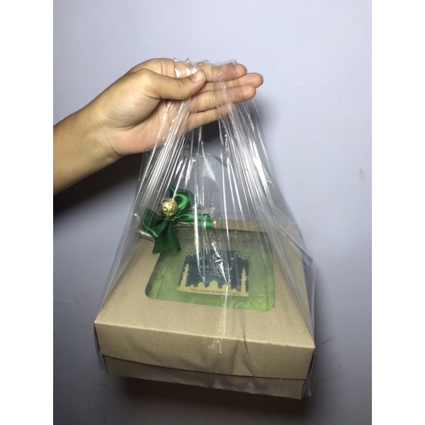 

KANTONG KRESEK TRANSPARANT BENING PLASTIK KEKINIAN HAMPERS KEMASAN PE. uk 20