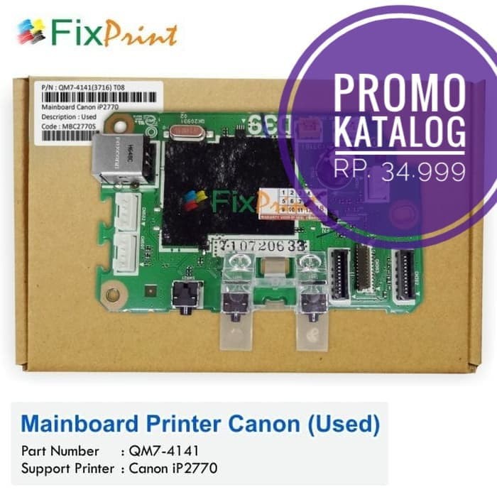 Original Mainboard Canon iP2770 Logic Board IP 2770 Motherboard Printer ip-2770 IP2770