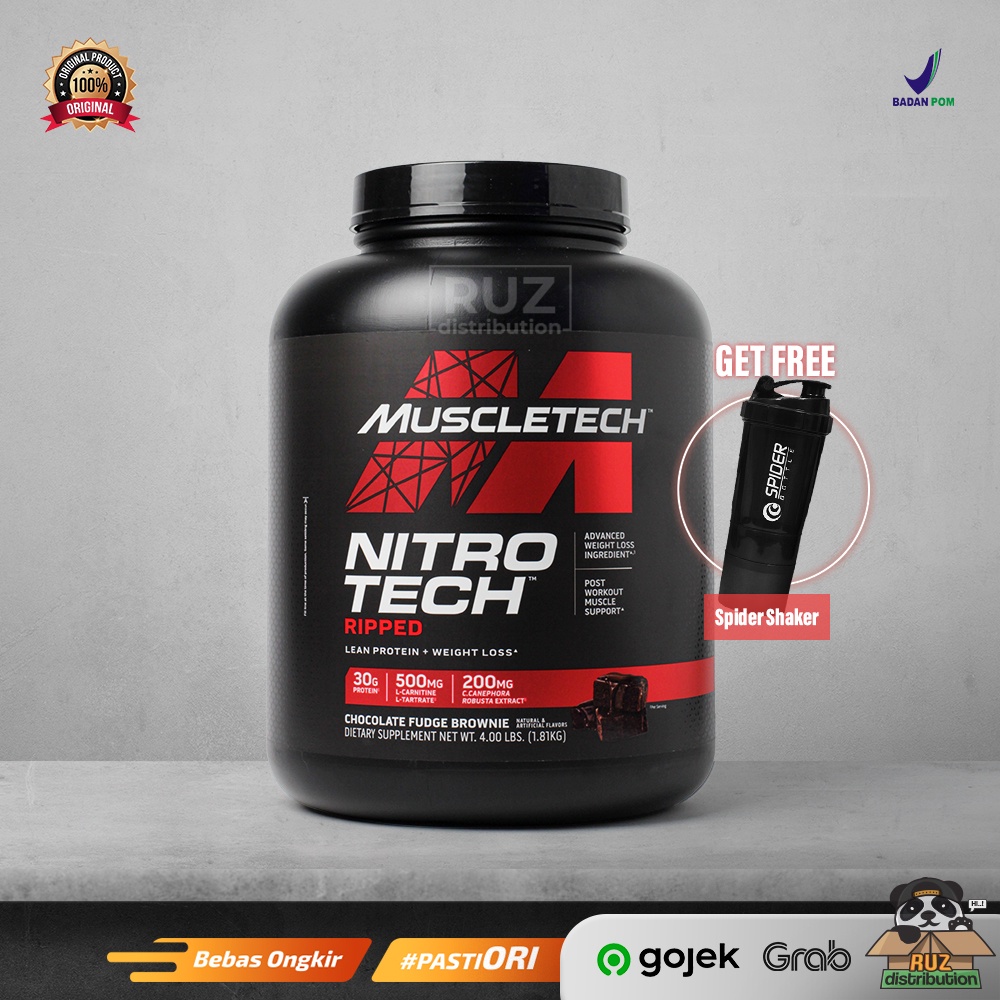 Muscletech Nitro Tech Ripped 4lbs - Nitrotech Ripped 4lb