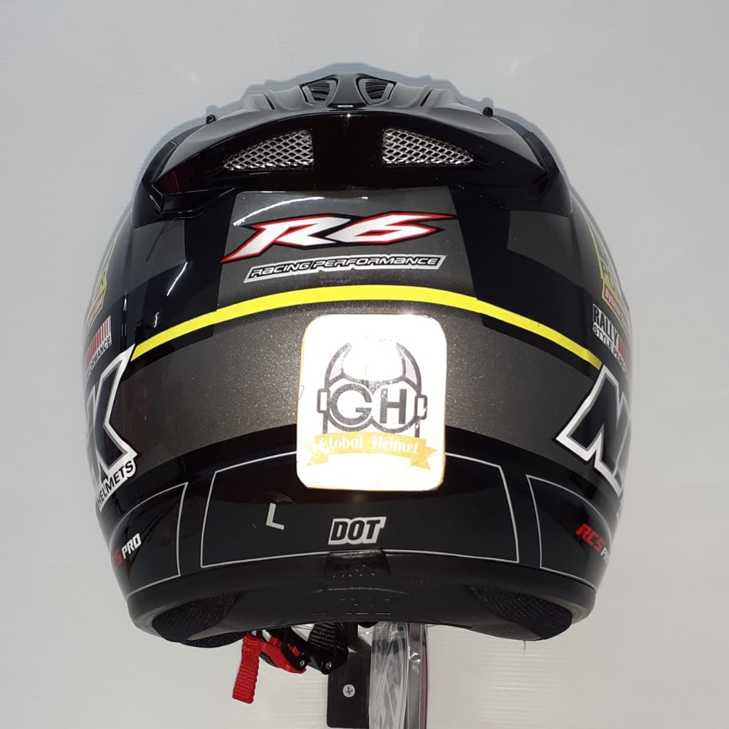 HELM NHK R6 MOTIF RALLY BLACK SILVER