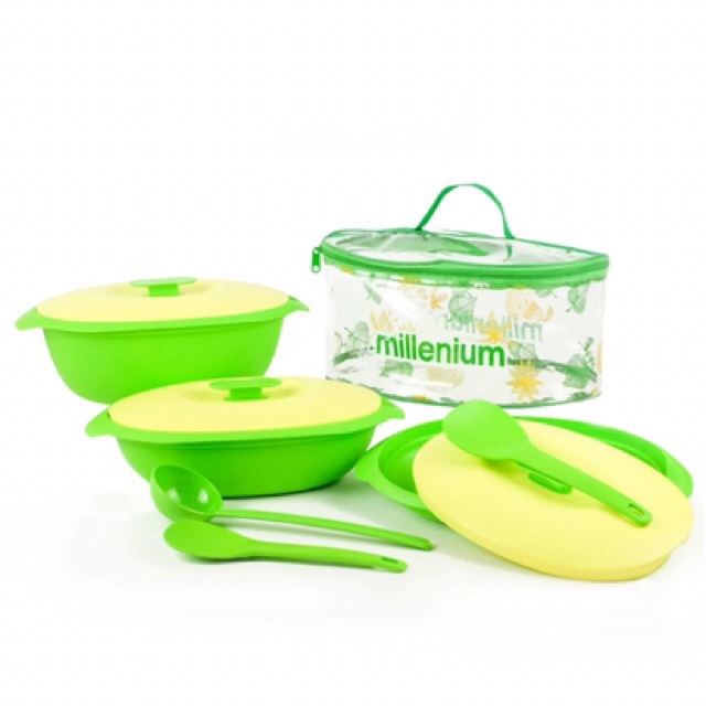 MILLENIUM SERVING SET / Kotak Makanan Wadah Tempat Sayur Set mangkok mangkuk piring centong